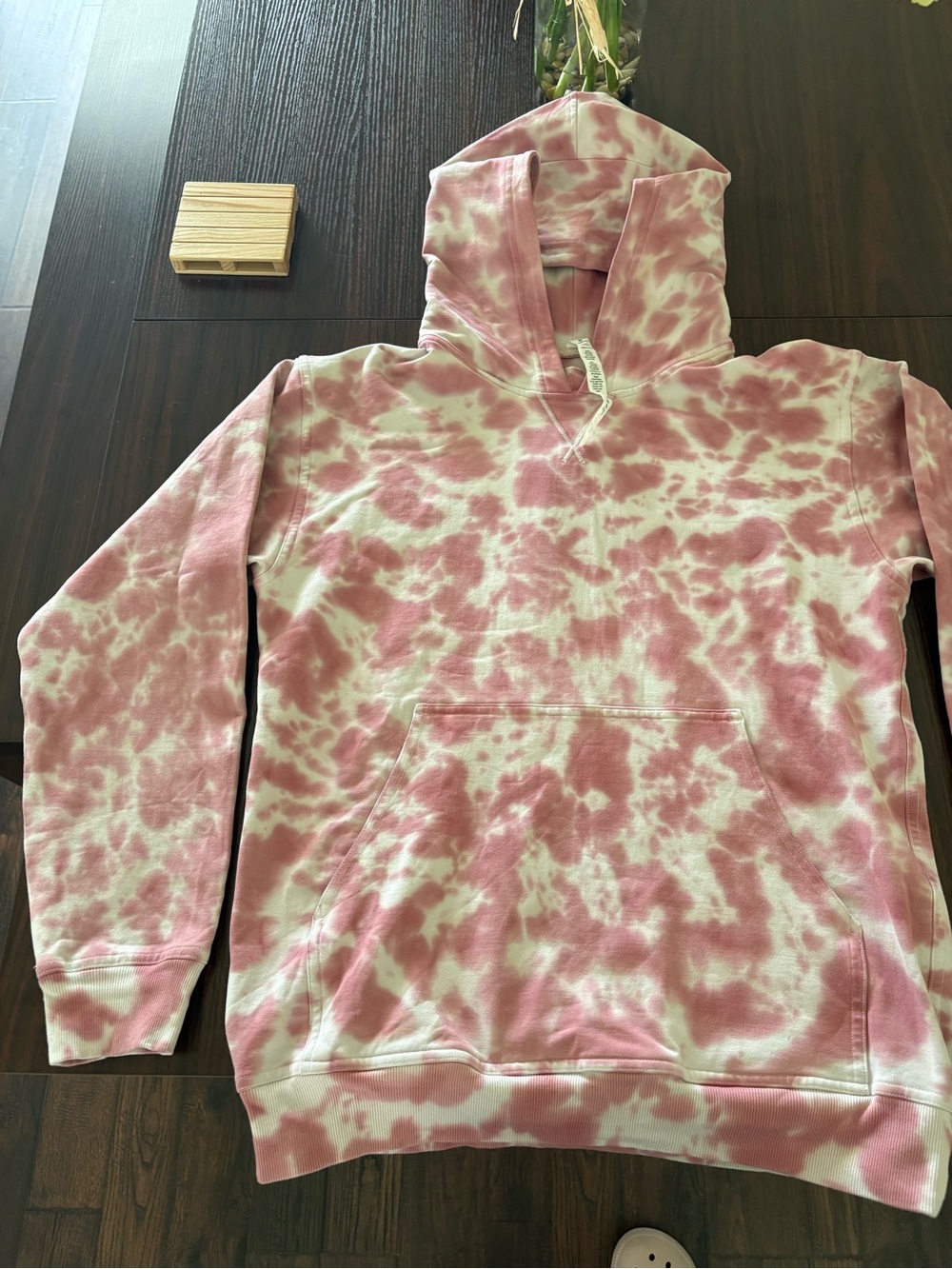 Lululemon Tie-Dye Pink & White Hoodie- size 6
